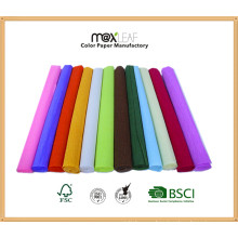 50 * 300cmhot Color Decorativo Crepe Papel / Crepe hojas de papel